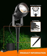 L LOHAS LED Halloween Orange and Purple Spotlights Outdoor, Auto On/Off 5W 120V Landscape Lighting for for House | Lumora