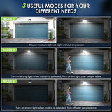 [12 Packs] Solar Motion Lights Outdoor, Ultra Bright Solar Fence Lights with Motion Sensor, IP65 Waterproof Security Light 3 Modes, 270° Lighting Angle, Wall Lights for Deck Patio Fence Garage Door