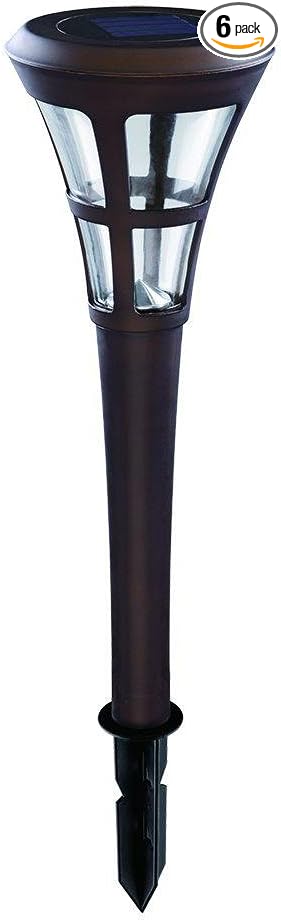 Hampton Bay 93130 Mediterranean Bronze Solar Path Light (6-Pack)