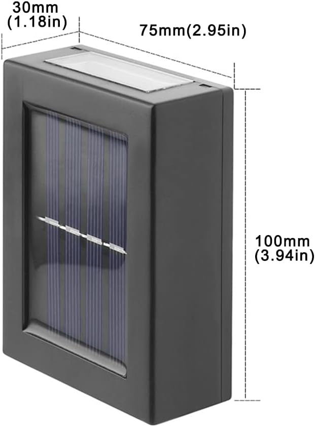 Outdoor Solar Deck Lights Path Garden Patio Pathway Stairs Step Fence Lamp 2pcs