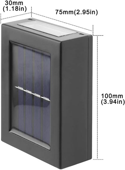 Outdoor Solar Deck Lights Path Garden Patio Pathway Stairs Step Fence Lamp 2pcs
