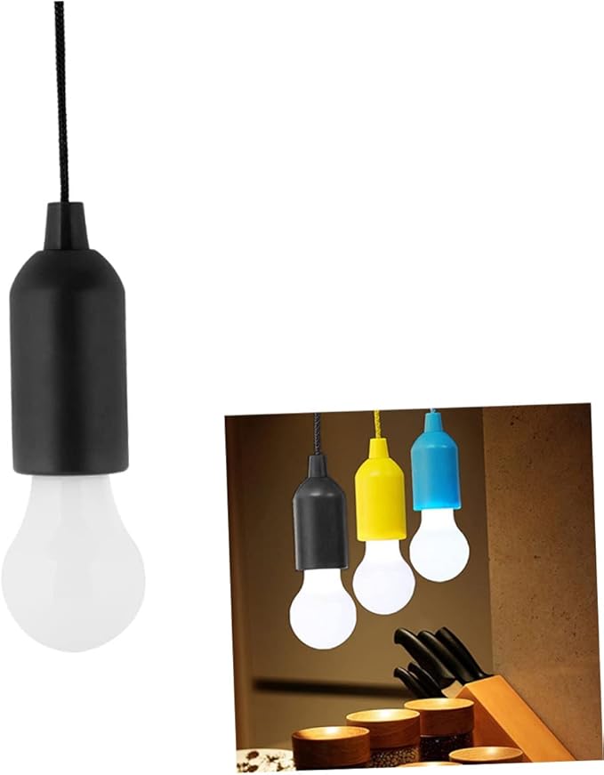 8 Pcs Portable Light Closet Lights Tent Lamp Battery Operated Garage Pull Cord Chandelier - Outdoor Wall Light | Lumora