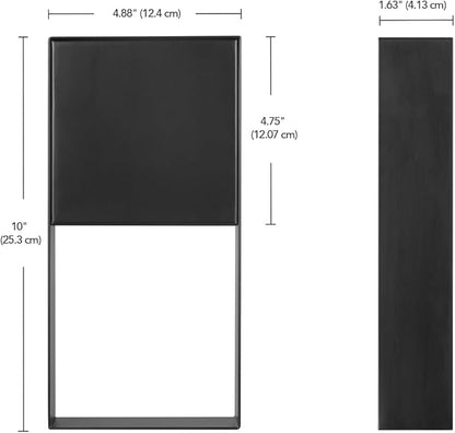 GLOBE Electric 60000171 7.5W LED Integrated Outdoor Wall Sconce, Matte Black, 400 Lumens, 2700 Kelvin, 80 CRI