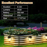 Raised Garden Bed Solar Lights Magnetic, IPX4 Waterproof Solar Lights Outdoor Dusk to Dawn, Solar Powered Garden | Lumora