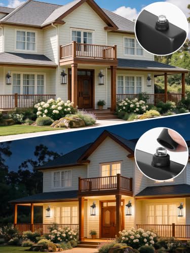 Extra Large 21 Inch Dusk to Dawn Outdoor Lighting Matte Black