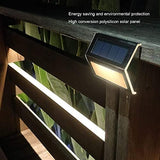 Walfront Solar Step Lights, LED Outdoor Stair Lights, Stainless Steel, Warm White, IP65 Waterproof, 4 LED, for | Lumora
