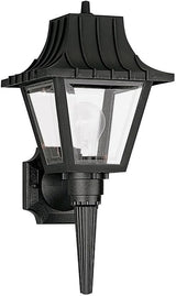 Generation Lighting 8720-32 Polycarbonate Outdoor Wall Lantern Outside Fixture, One - Light, Black | Lumora