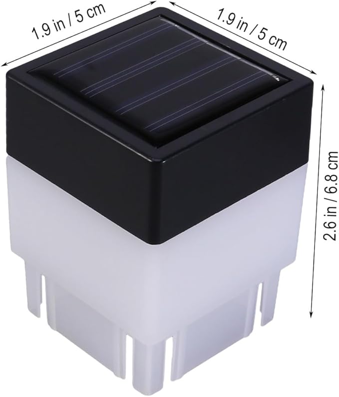 DOITOOL 4pcs Solar Garden Light Corridor Lamp for Outdoor Use Automatic Light for Patio Decoration