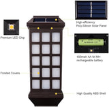 Uonlytech 2pcs Solar Lights Outdoor Waterproof Window Long Style Wall Lights Security Lighting for Patio Garden | Lumora