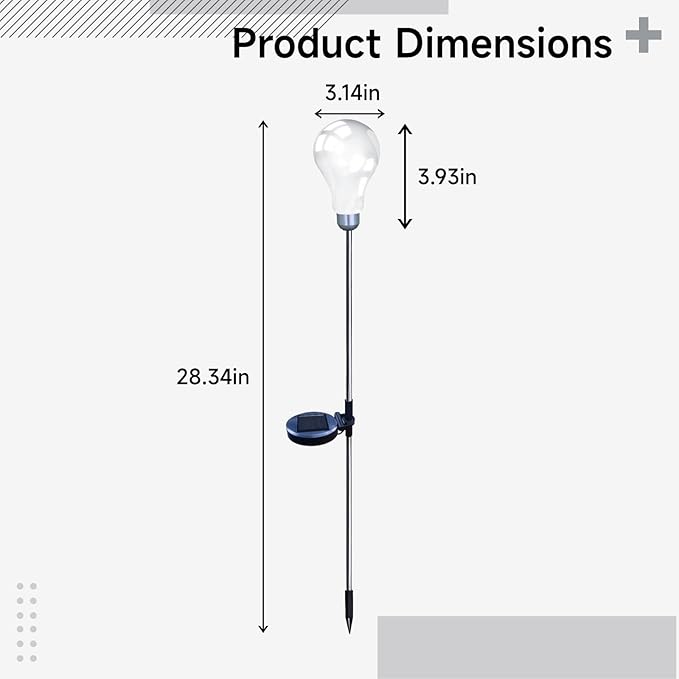4-Pack Solar Garden Lights, 16 Led Warm Glow, 2.5W Solar Pathway Lights with Stakes, Outdoor Waterproof Decorative Lighting, Fcc & Ce Approved