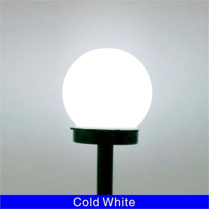 Solar Pathway Lights, Round Ball Outdoor Garden Lamps, 2/4/6/8Pcs Waterproof Landscape Lighting for Yard & Lawn(Cold White,8 PCS)