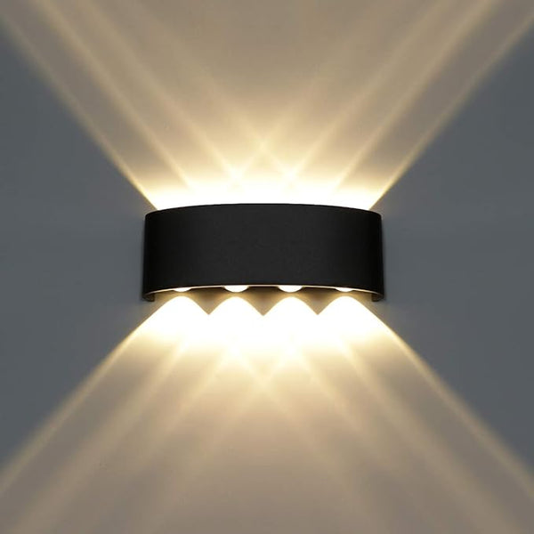 Kawell 8W Waterproof Modern Wall Light LED Wall Lamp Aluminum LED Wall Sconce Up Down Indoor Outdoor for Bathroom | Lumora