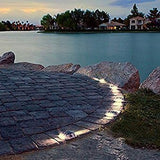 Solar Deck Lights 4 Pack LED Dock Lights for Walkway, Stair and Step - Cast Aluminum - Outdoor Path Light | Lumora