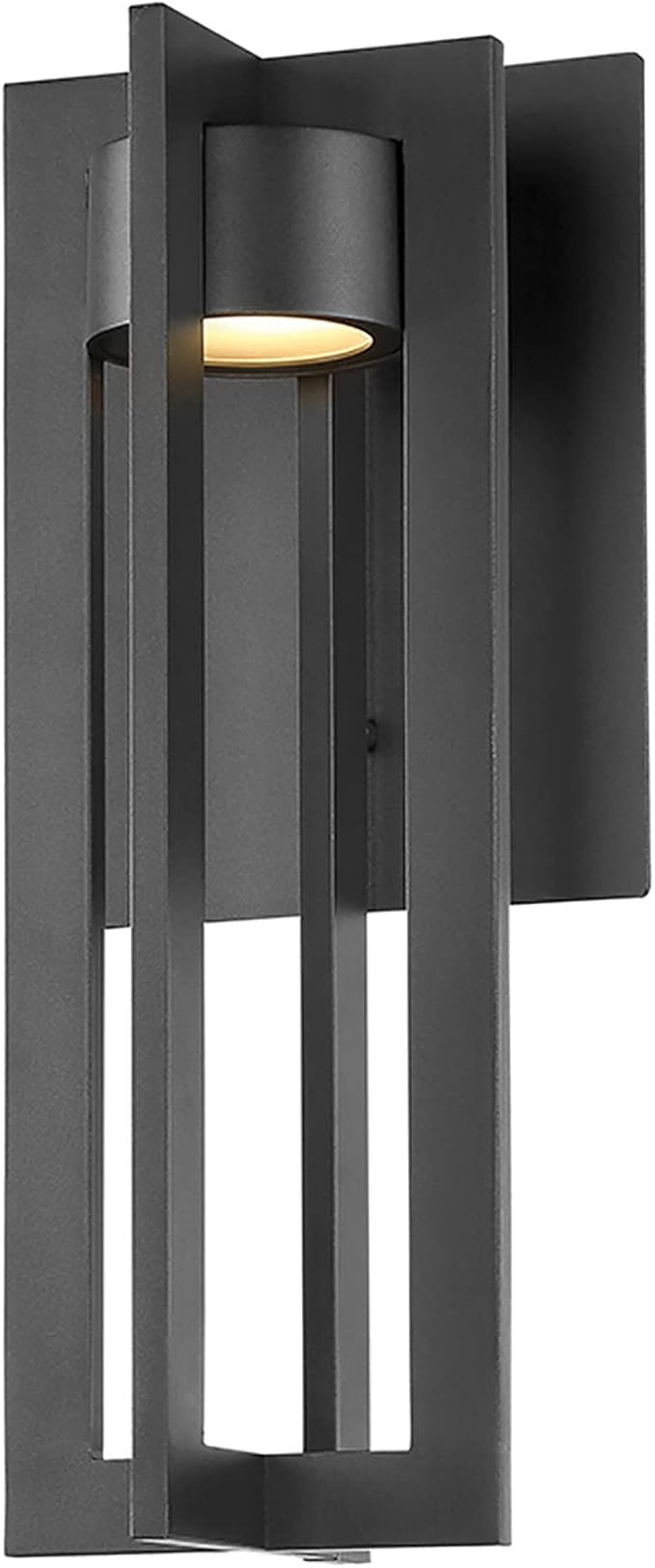 WAC Lighting dweLED, Chamber 16in LED Indoor and Outdoor Wall Light 3000K in Black