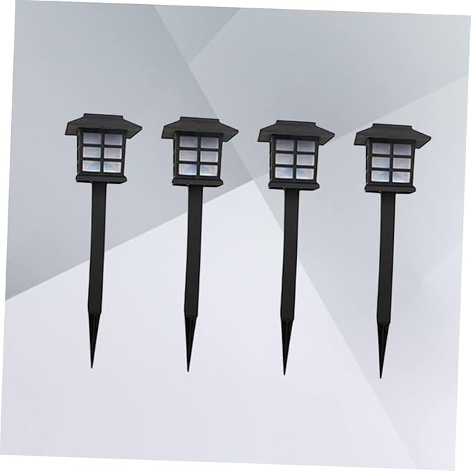4pcs Solar Security Light Solar Pathway Lights Stake Outdoor Garden for Walkway Patio Driveway