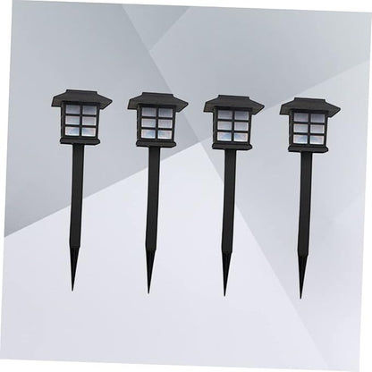4pcs Solar Security Light Solar Pathway Lights Stake Outdoor Garden for Walkway Patio Driveway