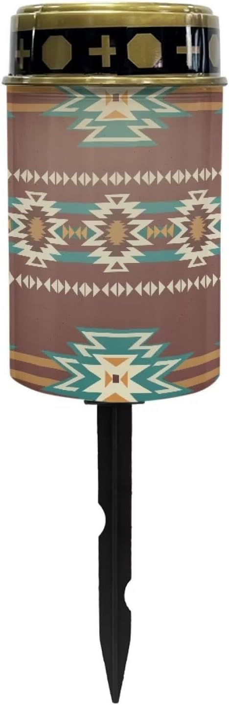 Tribal Cemetery Solar Lights Waterproof and Dustproof Cemetery Decoration Outdoor Lights Fashion Solar Lights for Desk Deck Pathway Tombstone Garden Cemetery Decorations