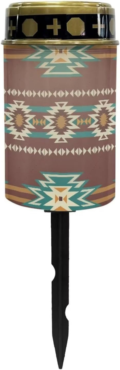 Tribal Cemetery Solar Lights Waterproof and Dustproof Cemetery Decoration Outdoor Lights Fashion Solar Lights for Desk Deck Pathway Tombstone Garden Cemetery Decorations