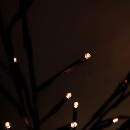 Solar Pathway Lights Outdoor,3 Pack LED Twig Garden Lights with Stakes for Walkway Driveway Yard Lighted Brown Branches 60 LED Decorative Lights 2 Lighting Modes