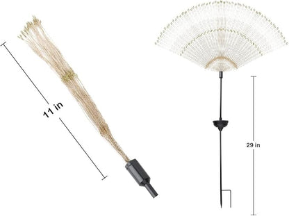 Touch Of ECO Solar LED Firework Sparkler Garden Stake Light - Outdoor Decorative Light, Flexible LED Branches, for Pathway, Garden, Outdoor Living Area - 120 LEDs, Over 3 Feet Tall