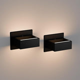 2 Pack Outdoor Wall Sconce Up and Down Black Wall Mount LED Exterior Light Fixture 240LM for Porch Garage | Lumora