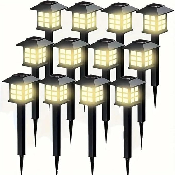 IP54 Waterproof Solar Lights Multi-Color Outdoor Lawn Lights Garden Path Holiday Decorative Lights (12 Packs of | Lumora