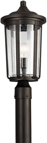Kichler 49895OZ Transitional One Light Outdoor Post Mount from Fairfield Collection in Bronze/Dark Finish | Lumora