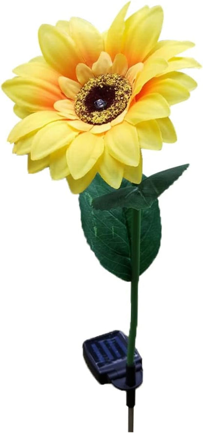 Led Solar Garden Lights Sunflower Solar Pathway Lights for Driveway Warm White