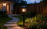 4 Pcs Solar Pathway Lights For Garden, Warm White Tungsten Filament, Auto On/Off Outdoor Landscape Lighting | Lumora
