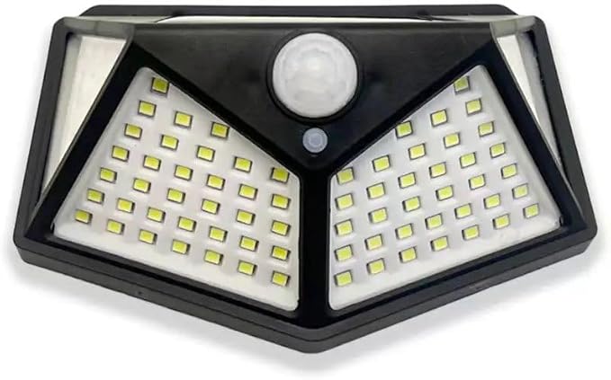 Security Light, Outdoor 100 LED Solar Light Motion Sensor Waterproof Solar Powered Wall Light | Yard Deck Light for Garden Decoration, Street Lights Solar Powered Lantern Wall Lamp