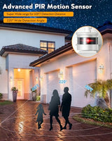 VIANIS Motion Sensor Outdoor Porch Lights Wall Mount, Anti-Rust, Waterproof