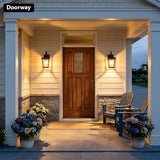 Outdoor Wall Light Fixture, Modern Black Porch Light, Outside Wall Lantern