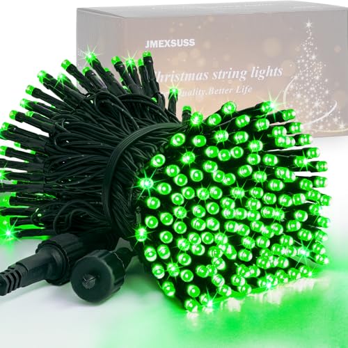 JMEXSUSS 200 LED Halloween Lights Outdoor, 66ft Green String Lights Plug in