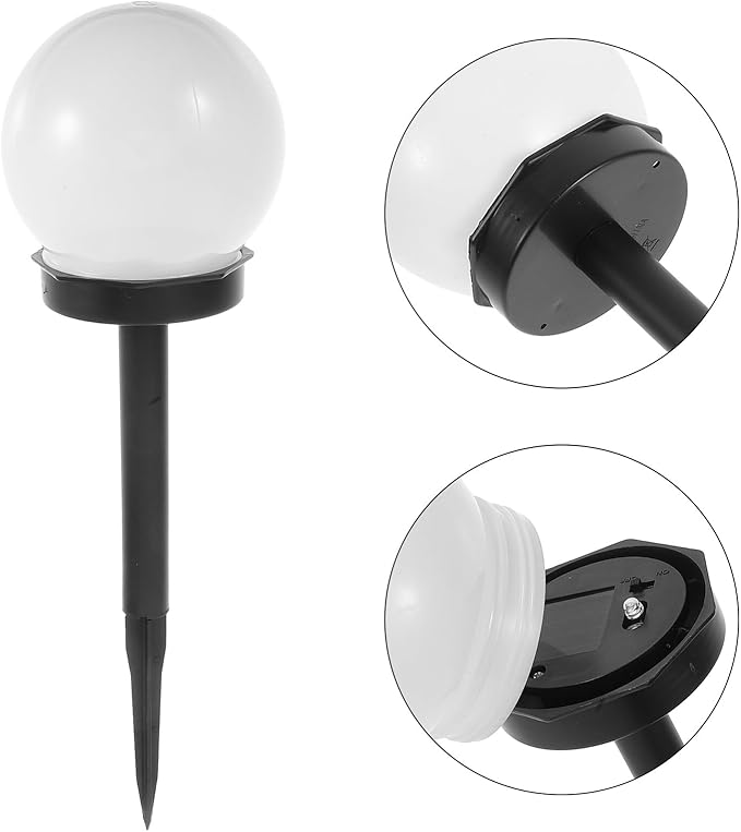 Luxshiny Solar Lawn Light Ground Plug Light Outdoor Waterproof Garden Solar Lamp for Yard Pathway Landscape