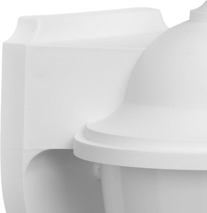 Progress Lighting Polycarbonate Outdoor 1-Light Acrylic Shade Traditional Outdoor Wall Lantern Light White