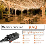 KAQ Connectable 200LED 66Ft String Lights, Christmas Lights Indoor Outdoor