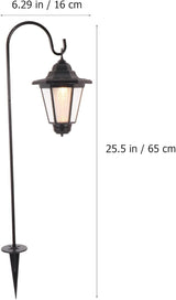 Toyvian Solar Courtyard Lawn Light Hexagonal Vintage Solar Pathway Lamp Waterproof Outdoor Garden Decorative Yellow | Lumora