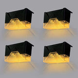 Ulalaza 4Pcs Solar Decking Lights RGB+ Changing Solar Step Lights Outdoor Waterproof Stair Lights for Fence, Deck | Lumora