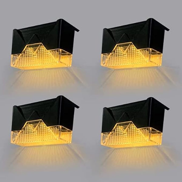 Ulalaza 4Pcs Solar Decking Lights RGB+ Changing Solar Step Lights Outdoor Waterproof Stair Lights for Fence, Deck | Lumora