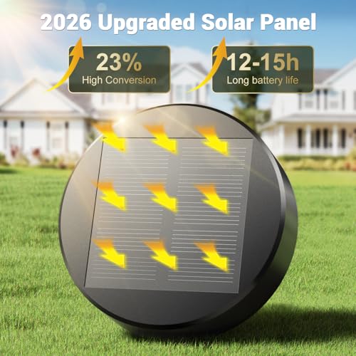 Amzarp 16 Pack Solar Garden Lights, Outdoor Bright LED Solar Pathway Lights