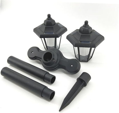 Dual Head Ground Solar Pathway Lights Solar Garden Lights for Outside for Lawn Garden Decor