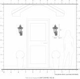 Livex Lighting 7652-58 Oxford 1 Light Imperial Bronze Cast Aluminum Wall Lantern with Light Amber Water Glass | Lumora