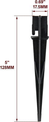 10PCS Plastic Ground Spikes, Replacement Stakes for Candy Cane Lights, Maintain Candy Cane Pathway Lights, 0.68 * 5 | Lumora