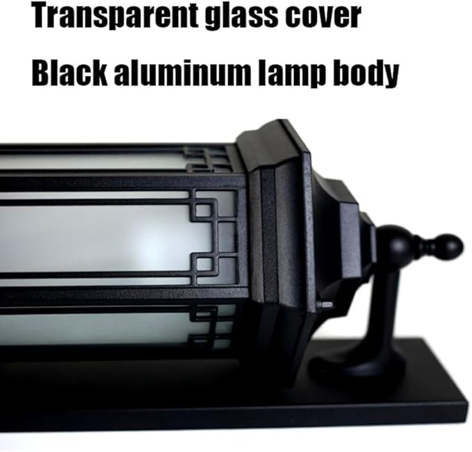 Chinese Style Farmhouse Villa Exterior Wall Lamp,Outdoor Waterproof Light with Frosted S Shade Alumiexpression | Lumora