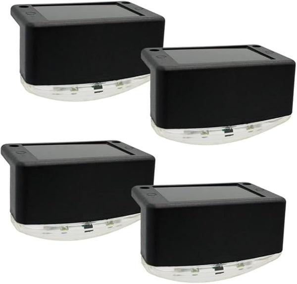 Lurrose Outdoor Led Stair Lights 4 Pack Solar Stair Lamps for Pathway Garden Yard Landscape Waterproof Solar | Lumora