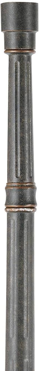 John Timberland Hepworth Traditional Outdoor Light Post and Cap Base Veranda Bronze 76 3/4" Accessory for Post | Lumora