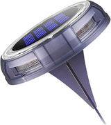 BESPORTBLE 8 LED Solar Ground Lights Lawn Light Outdoor Garden In-ground Landscape Lamps Warm White Solar Pathway | Lumora