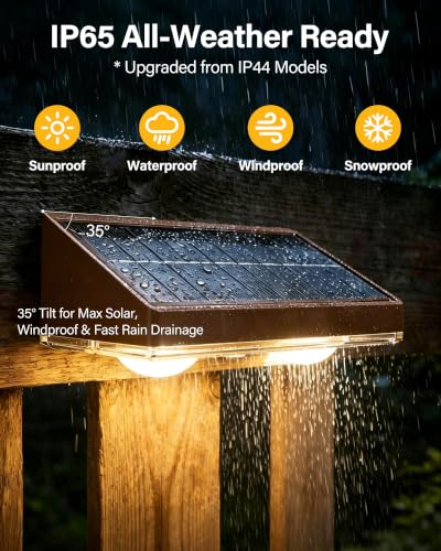 Solar Fence Lights Outdoor, 16 Pack Fence Lights Solar Powered