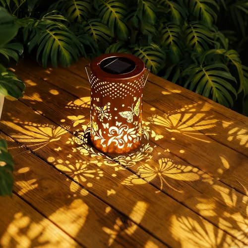 BSGlobal Butterfly Solar Lanterns Outdoor Waterproof Hanging Lights