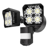 SANSI 36W 3600LM LED Motion Sensor Outdoor Light, IP65 5000K (Black)